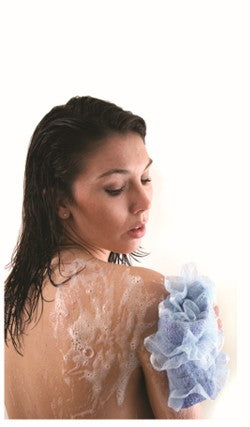 Lather Cloth™ – Luxury Exfoliating Body & Back Scrubber - GREEN "Sage" (12” x 12”)