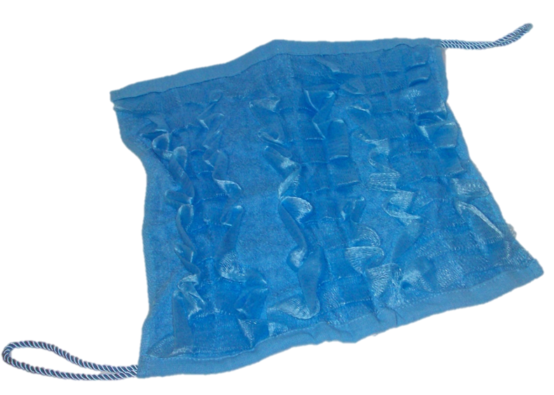 Lather Cloth™ – Luxury Exfoliating Body & Back Scrubber - BLUE (12” x 12”)